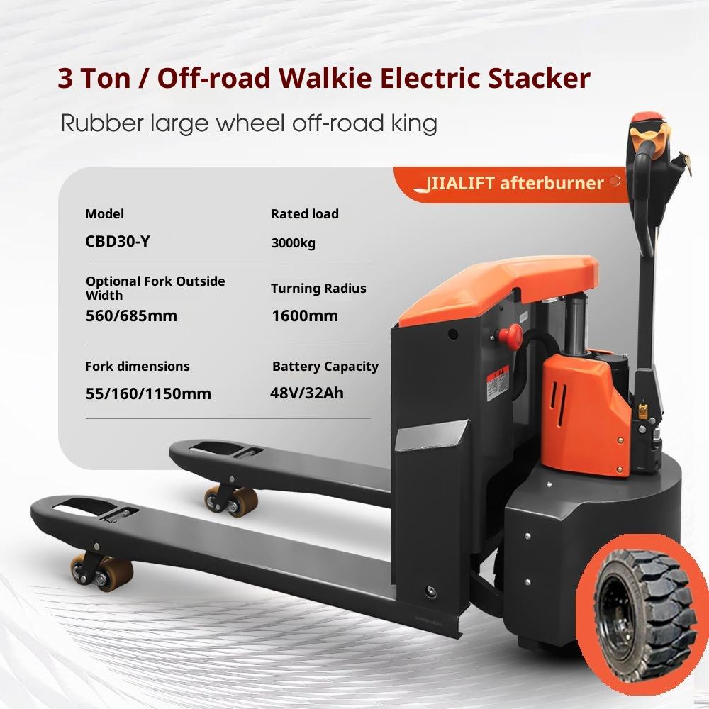 Xe Nâng Tay Điện 3 tấn Jialift CBD30-Y Bánh Lốp