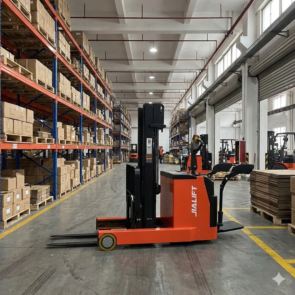 XE NÂNG ĐIỆN ĐỨNG LÁI 1,5 TẤN JIALIFT Q1530D